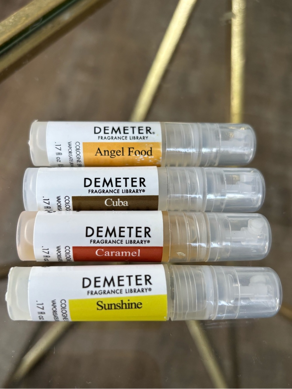 (4) .17 Fl Oz Demeter Fragrance Library Discovery Set